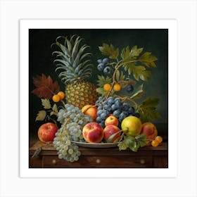 A collection of different delicious fruits 20 Art Print