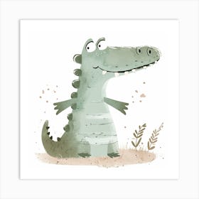 Crocodile Art Print