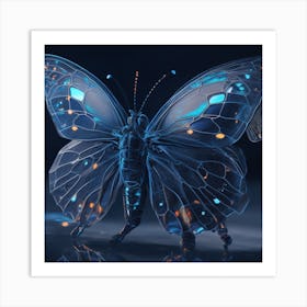 3d Butterfly 6 Art Print