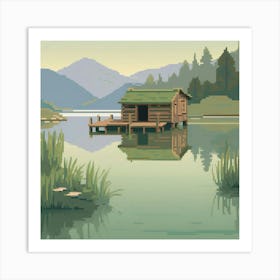 Pixel Art Art Print