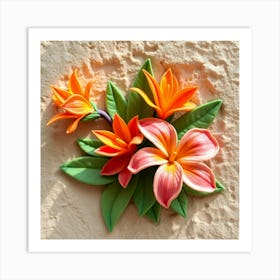 Hawaiian Flowers 3 Art Print