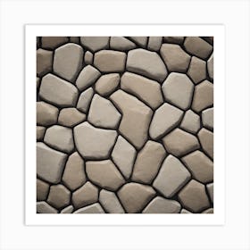 Stone Wall Texture 10 Art Print