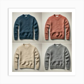 Four Sweaters Art Print