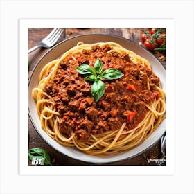 Spaghetti With Meat Sauce Art Print