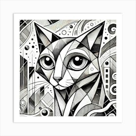 Feral Flicker City Cat Art Print