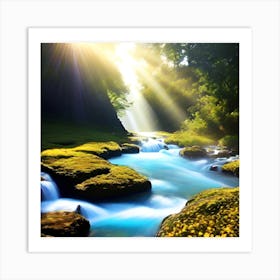 Beautiful River Art Print