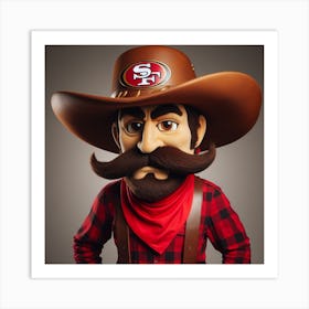 San Francisco 49ers Mascot Art Print