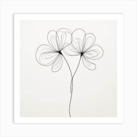 Two Flowers 1 Art Print