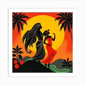 Hawaiian Dance Art Print