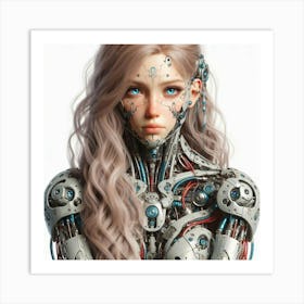 Robot Girl 21 Art Print