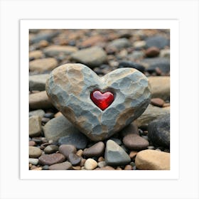 Heart Of Stone Art Print