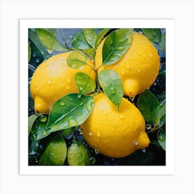 Lemons Art Print