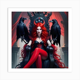 Devil Woman 4 Art Print