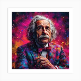 Albert Einstein 16 Art Print