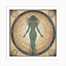 Nouveau Anatomy Series - 6 1 Art Print