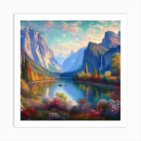 Valley in the Fall Art Print