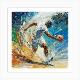 Soccer Player Art Art Print