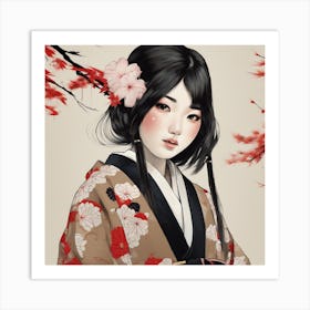 Asian Girl 3 Art Print