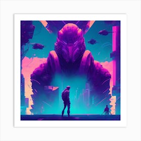 Futuristic Cityscape Art Print