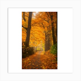 Autumn Path 4 Art Print