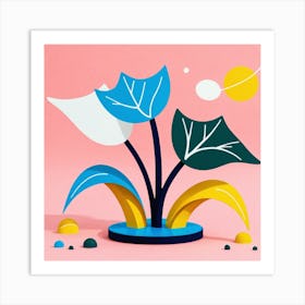 Abstract Flower Art Print