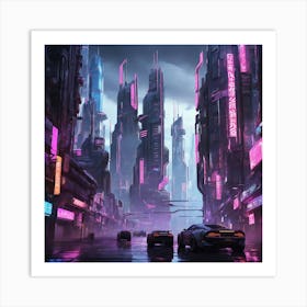 Futuristic City 4 Art Print