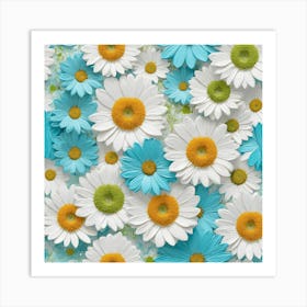 Margherite fiori Art Print