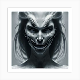 Face Of The Demon Art Print