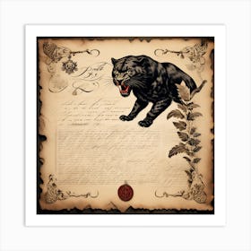 Black panther 1 Art Print