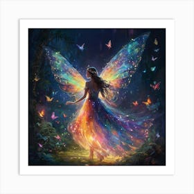 Fairy In The Forest Art Print