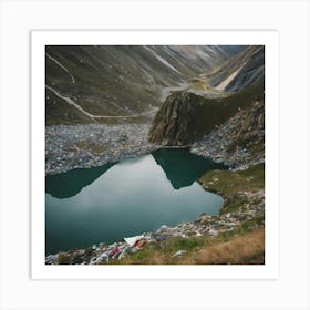 Lake In The Mountains 13 Art Print