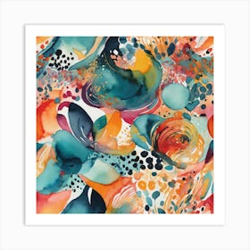 Abstract Watercolor Painting Art Print