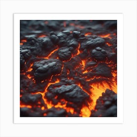 Close Up Of Lava 1 Art Print