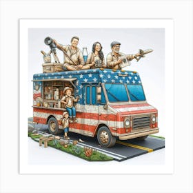 American Truck Art Print