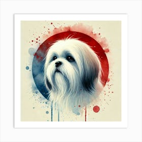 Watercolor Lhasa Apso 2 Art Print