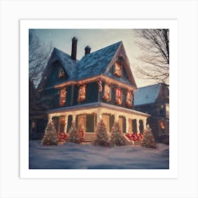 Christmas House 75 Art Print