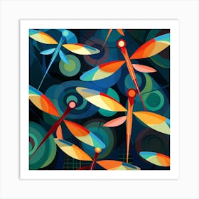 Dragonflies 65 Art Print