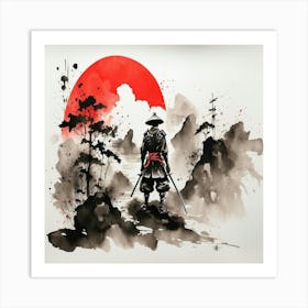 Samurai Warrior 3 Art Print