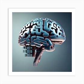 Brain - Brain Stock Videos & Royalty-Free Footage 2 Art Print