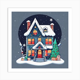 Christmas House 141 Art Print