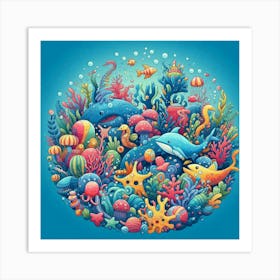 Under The Sea 3 Art Print