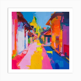 Abstract Travel Collection Chiang Mai Thailand 2 Art Print