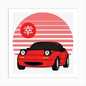 Kawaii Jdm Mx5 Na Art Print