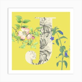 Botanical J Art Print