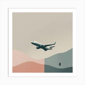 Airplane In The Sky Art Print