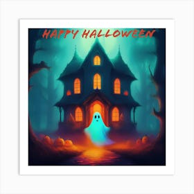 Haunted house Art Print