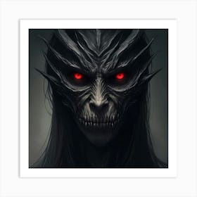 Fiery gaze of the Sinister Beast Art Print