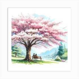 Cherry Blossom Tree 11 Art Print