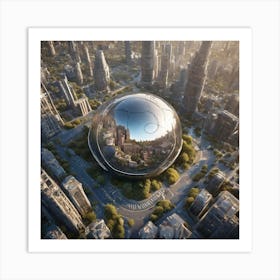 Futuristic Cityscape 43 Art Print