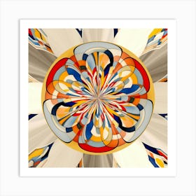 Whirling Geometry - #16 Art Print